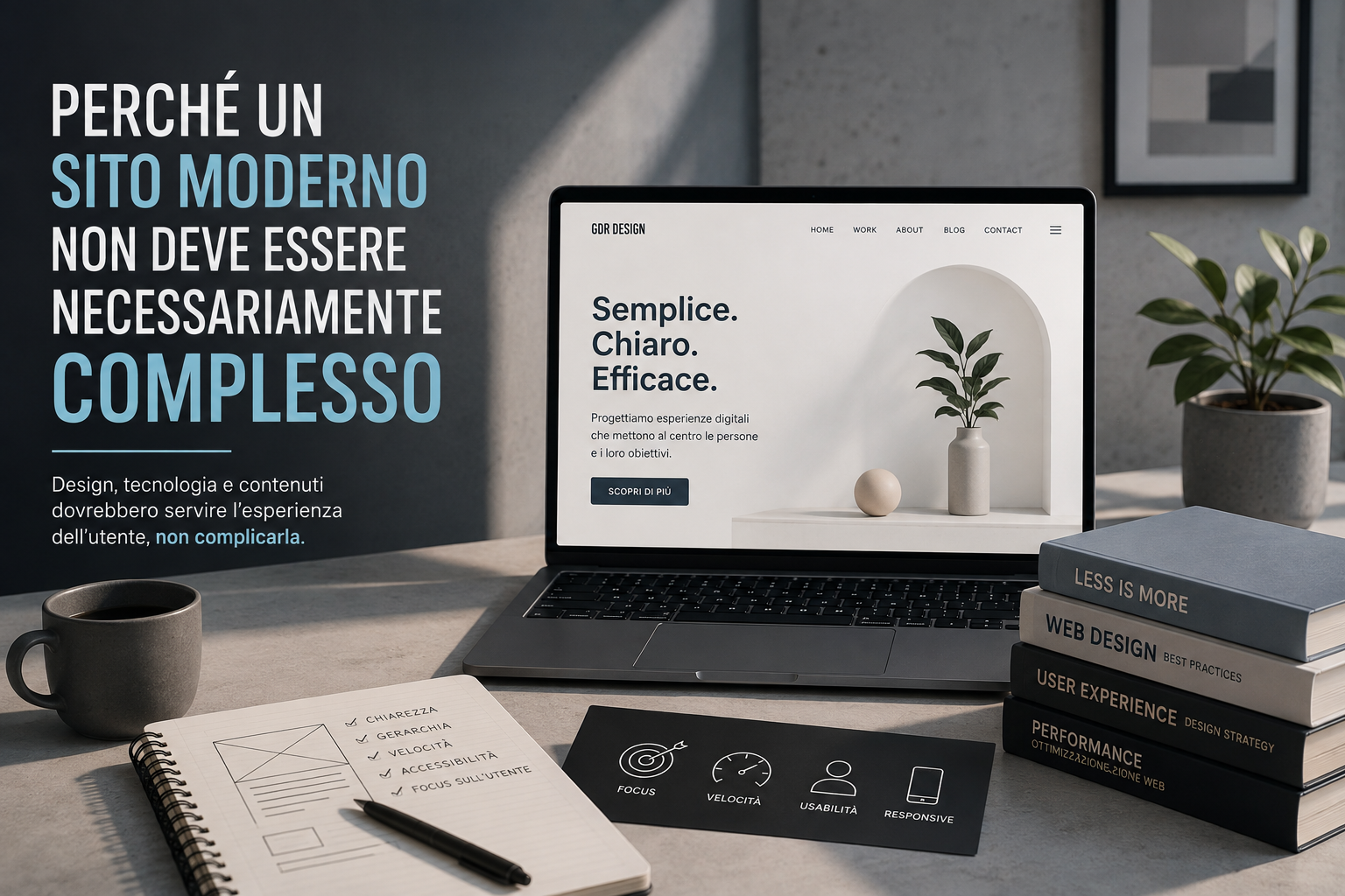 Perché un sito moderno non deve essere necessariamente complesso